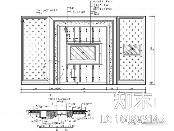 [原创]复古绚丽欧美风KTV室内施工图（含效果图）cad施工图下载【ID:161803145】