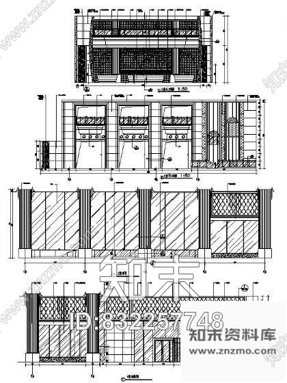 图块/节点花园酒店大堂立面设计图cad施工图下载【ID:832257748】