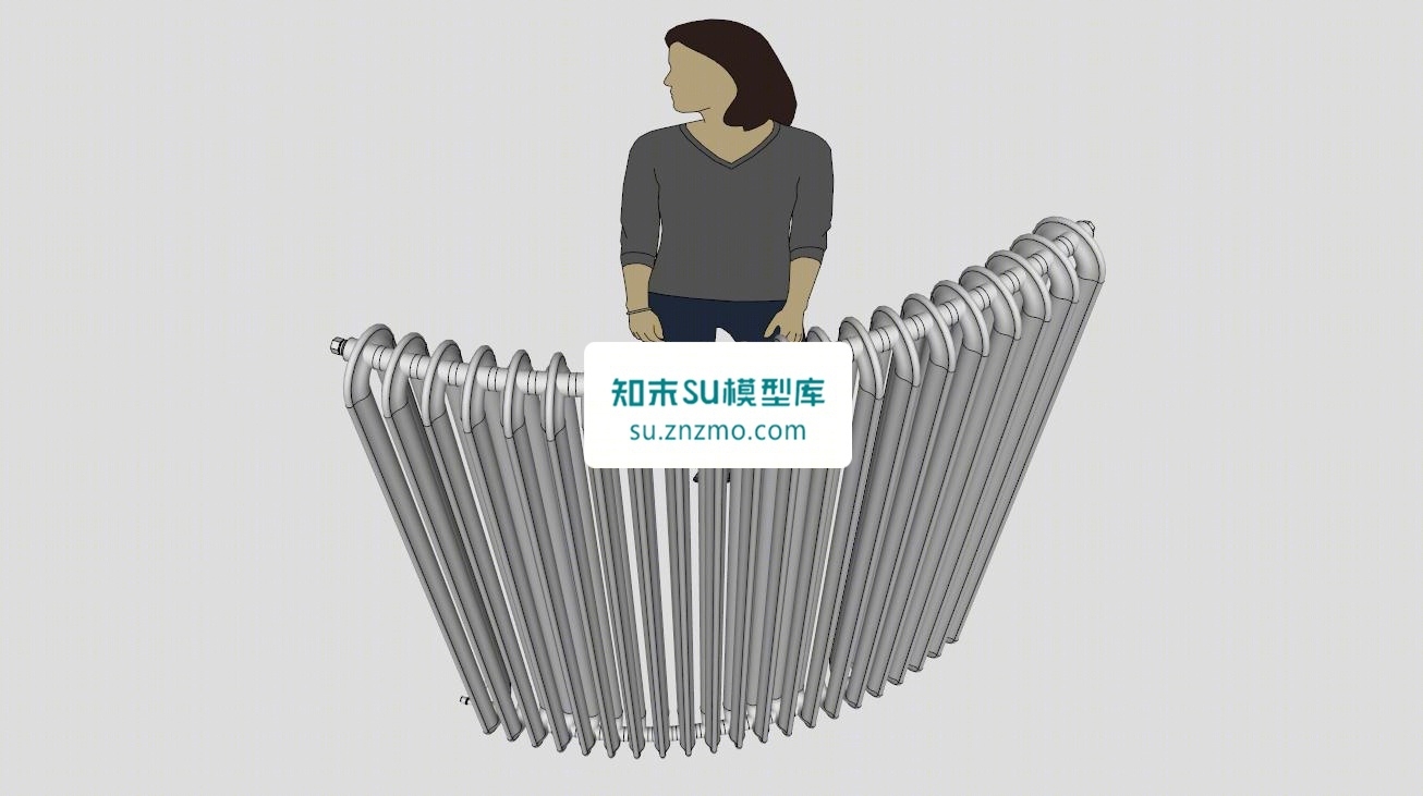 热电弧度暖气片SU模型下载【ID:148507149】