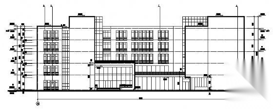 [徐州]某高校五层管理学院建筑初设图cad施工图下载【ID:151574106】