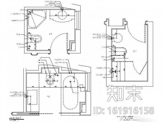 某二层别墅装修图cad施工图下载【ID:161916158】