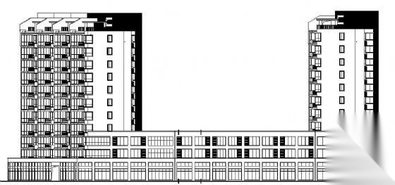 [胜丰村]某地块安置房小区建筑结构水暖电及规划图（2个...施工图下载【ID:167971101】