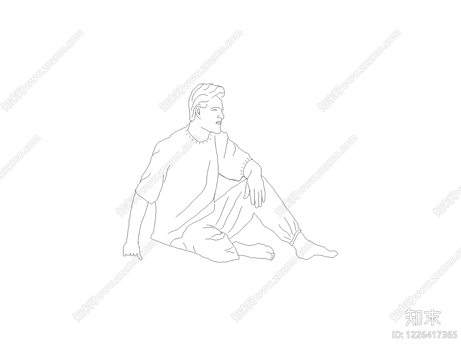 人物cad施工图下载【ID:1226417365】