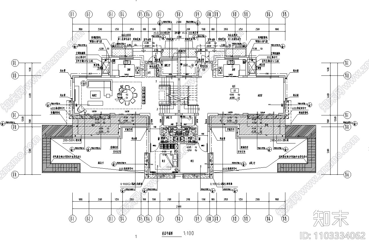 广东高尔夫A区商业住宅规划建筑施工图施工图下载【ID:1103334062】