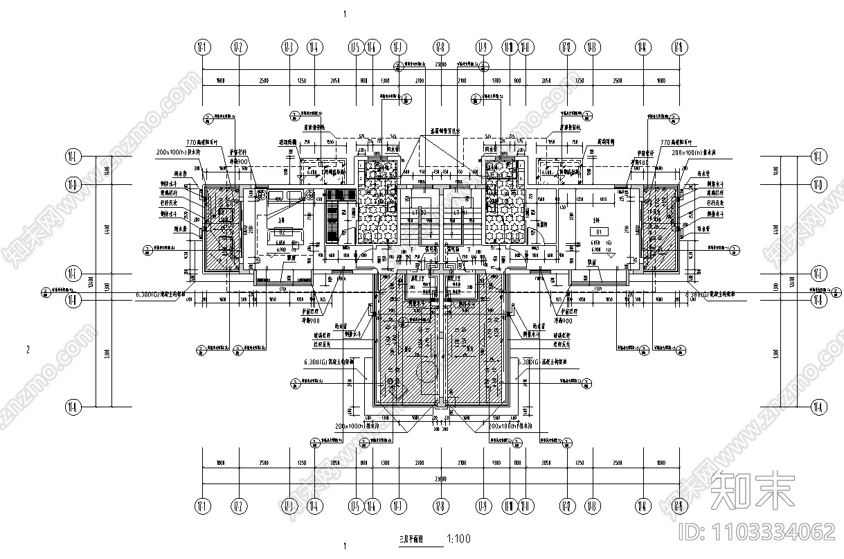 广东高尔夫A区商业住宅规划建筑施工图施工图下载【ID:1103334062】