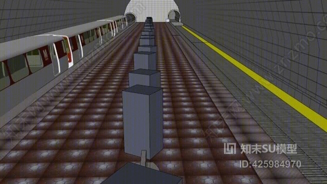 地铁站（贝塞斯达）SU模型下载【ID:425984970】