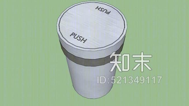 垃圾桶SU模型下载【ID:521349117】