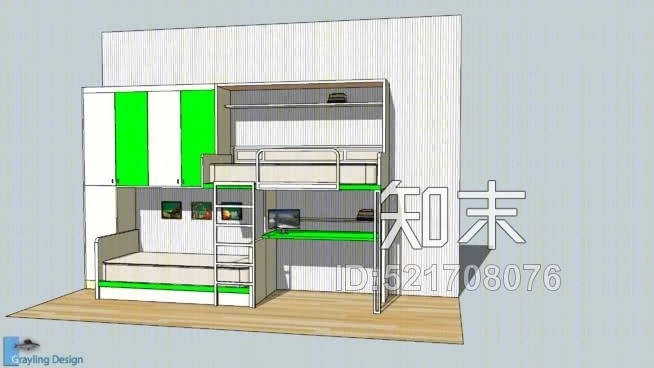 儿童房间SU模型下载【ID:521708076】