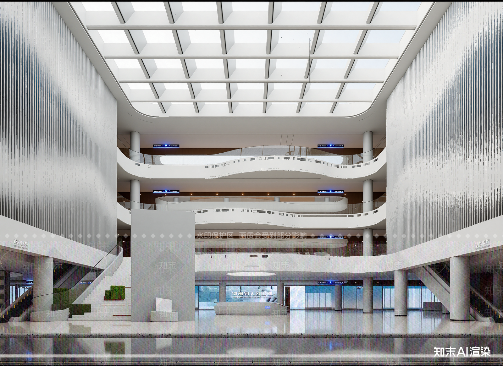 现代售楼处3D模型下载【ID:1214999645】