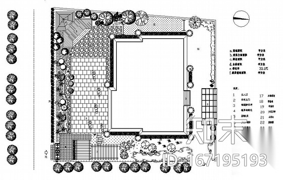河北某庭院方案设计图cad施工图下载【ID:167195193】