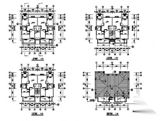 某中学三层专家楼建筑施工图cad施工图下载【ID:167047118】