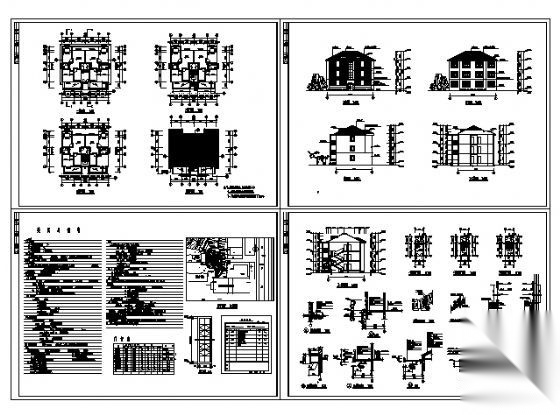 某中学三层专家楼建筑施工图cad施工图下载【ID:167047118】