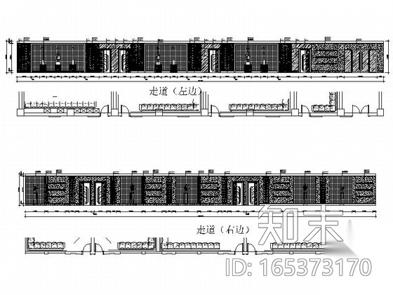 现代时尚奢华风格KTV装修CAD施工图（含效果图）施工图下载【ID:165373170】