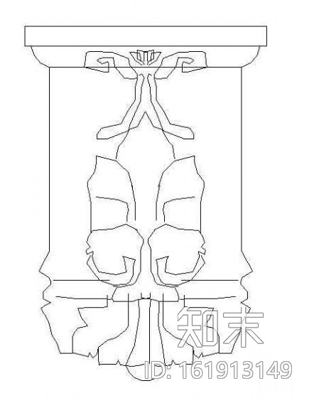 花饰浮雕施工图下载【ID:161913149】