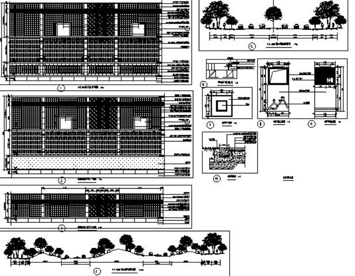 某典型城市大道三标段景观方案施工图cad施工图下载【ID:160716174】