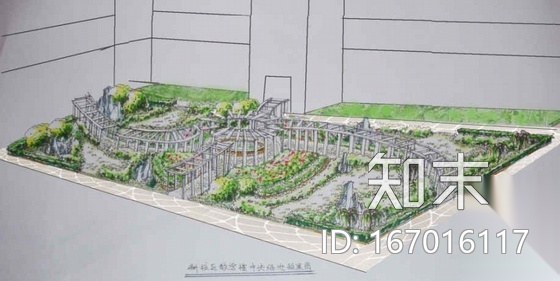 某大学教学区中心绿地规划设计cad施工图下载【ID:167016117】