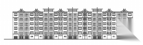 某六层住宅楼建筑方案图cad施工图下载【ID:149844175】