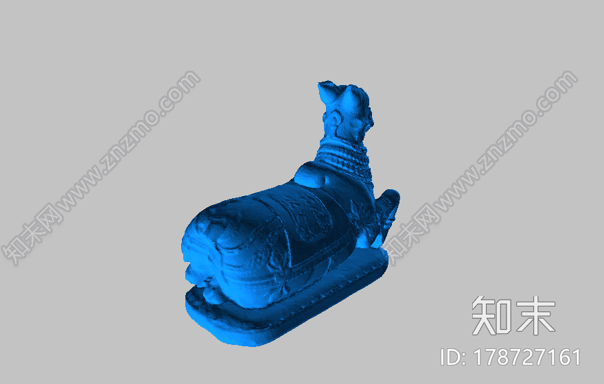 羊驼雕塑3d打印模型下载【ID:178727161】