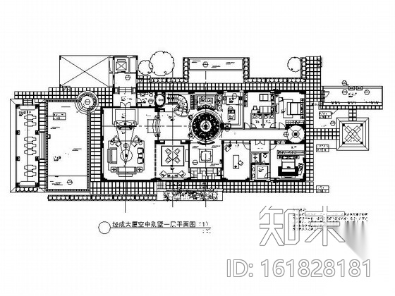 [深圳]现代高端空中别墅室内施工图（含效果图）cad施工图下载【ID:161828181】