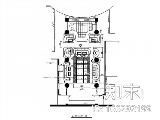 演艺夜总会外场室内改造装修图施工图下载【ID:166292199】