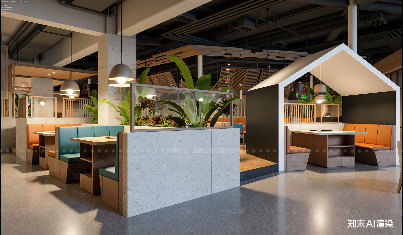 现代茶餐厅3D模型下载【ID:1221691363】