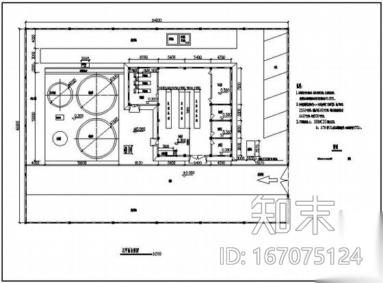 某垃圾渗滤液MBR全套图纸cad施工图下载【ID:167075124】