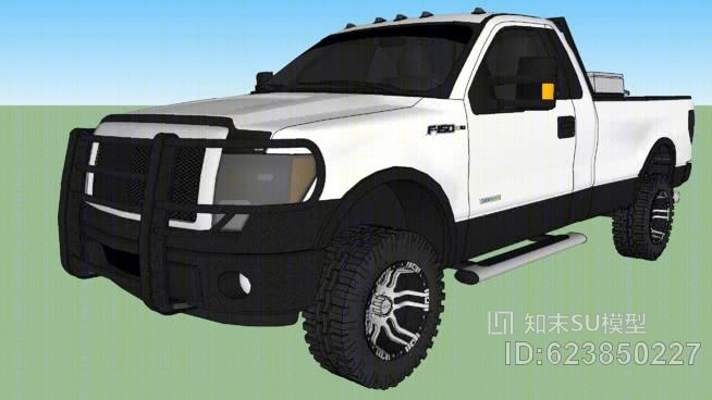 2013福特F150定制出租车SU模型下载【ID:623850227】