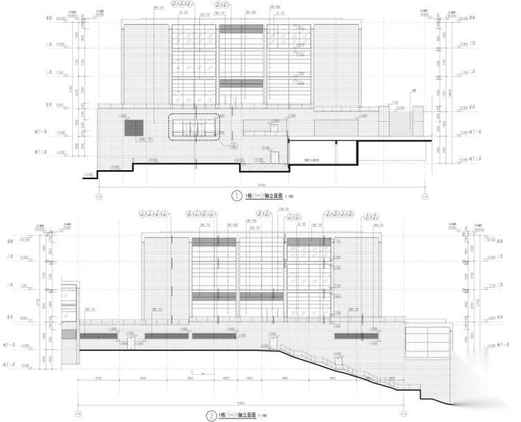 [惠州]华润小径湾大学建筑施工图_含水暖电cad施工图下载【ID:166208139】