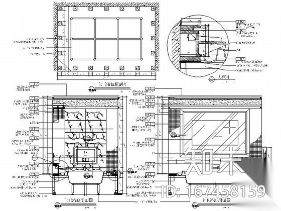 [深圳]精装酒店客房BI型套房室内施工图cad施工图下载【ID:167458159】
