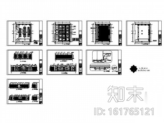 某办公楼多功能活动室装修图cad施工图下载【ID:161765121】