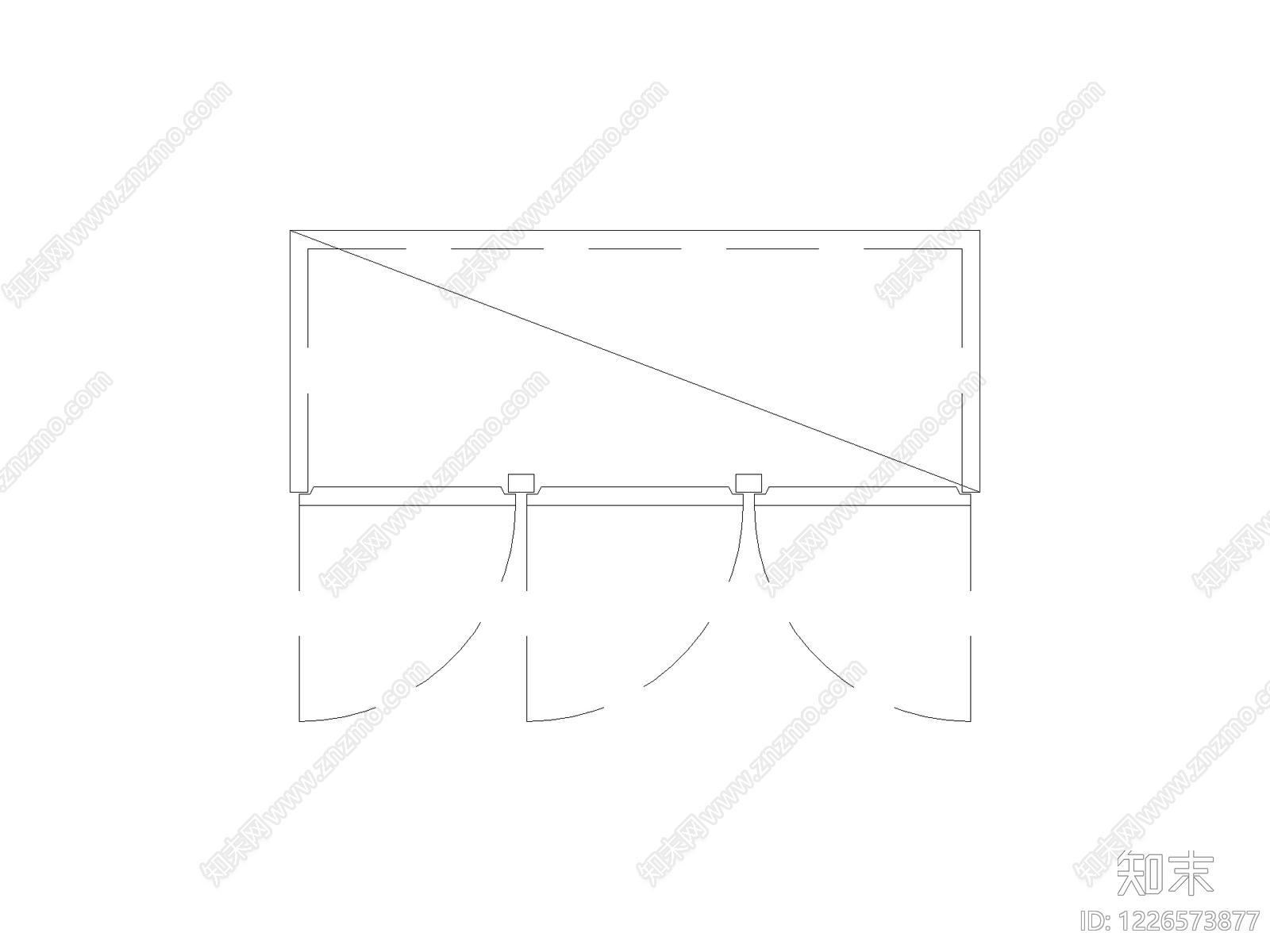 现代柜子CAD图纸