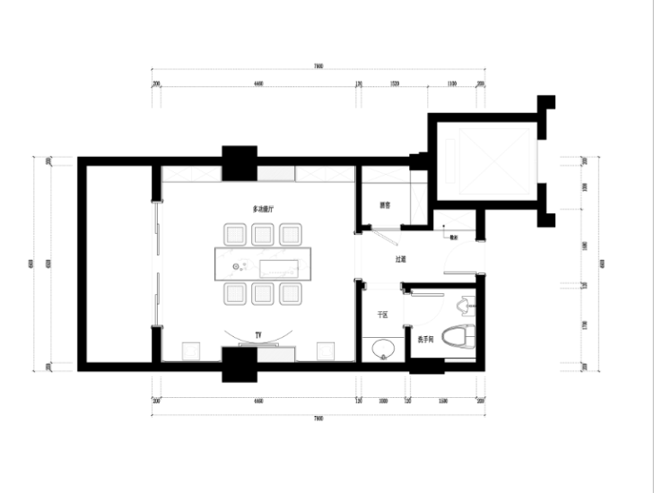 星海湾家装设计完整施工图及高清效果图cad施工图下载【ID:161689125】