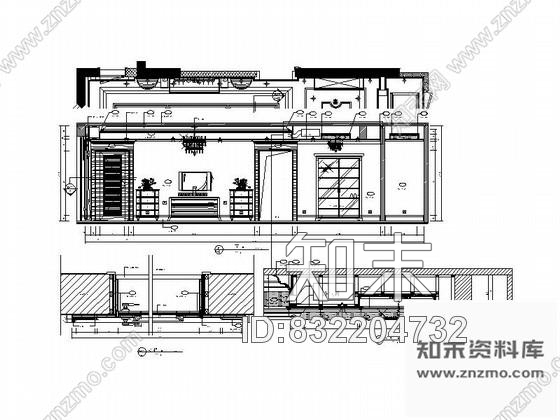 图块/节点样板房客厅立面详图②cad施工图下载【ID:832204732】