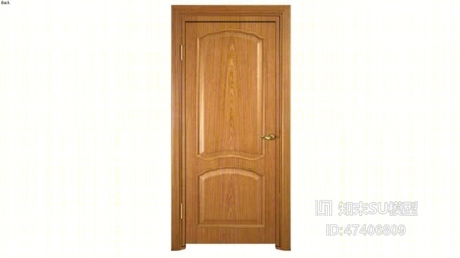 单开门SU模型下载【ID:217943355】