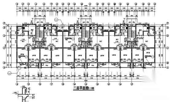 某七层单元式多层住宅建筑施工图施工图下载【ID:167627111】