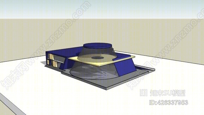 汽车展览会SU模型下载【ID:426337953】