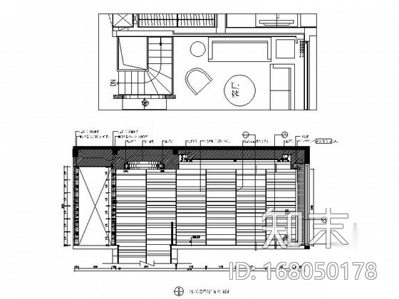 [杭州]某现代风格跃层样板房装修施工图（含实景）施工图下载【ID:168050178】