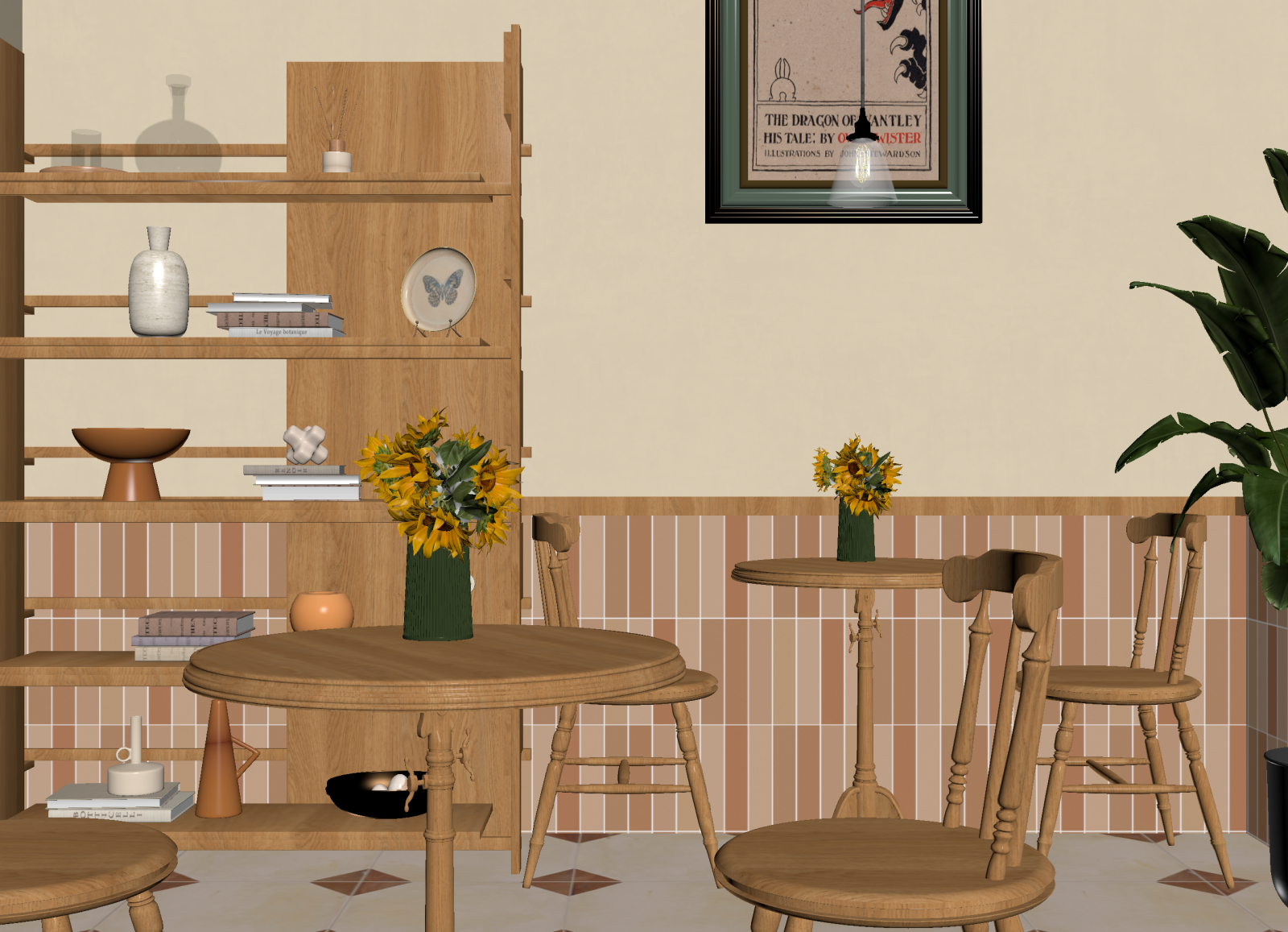 现代咖啡厅3D模型下载【ID:1214292792】