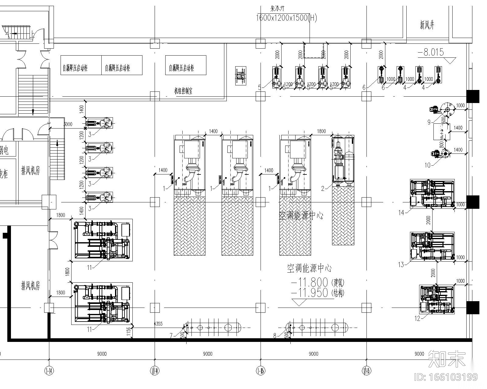 [上海]商业办公综合楼暖通施工图（含通风平面、冷却水...施工图下载【ID:166103199】