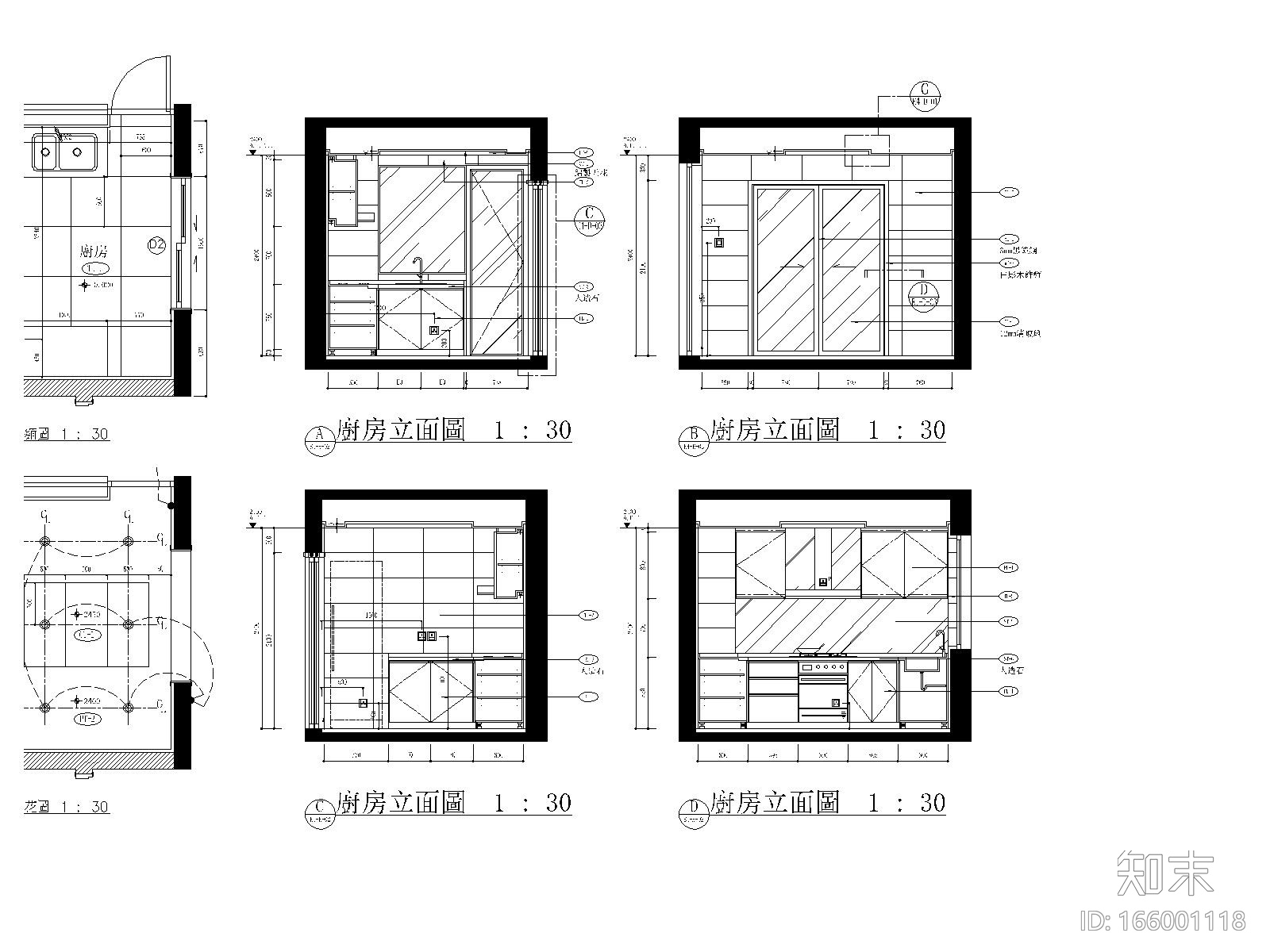 [上海]梁志天—浦东区上海滩花园E4样板房设计方案+CAD施...施工图下载【ID:166001118】