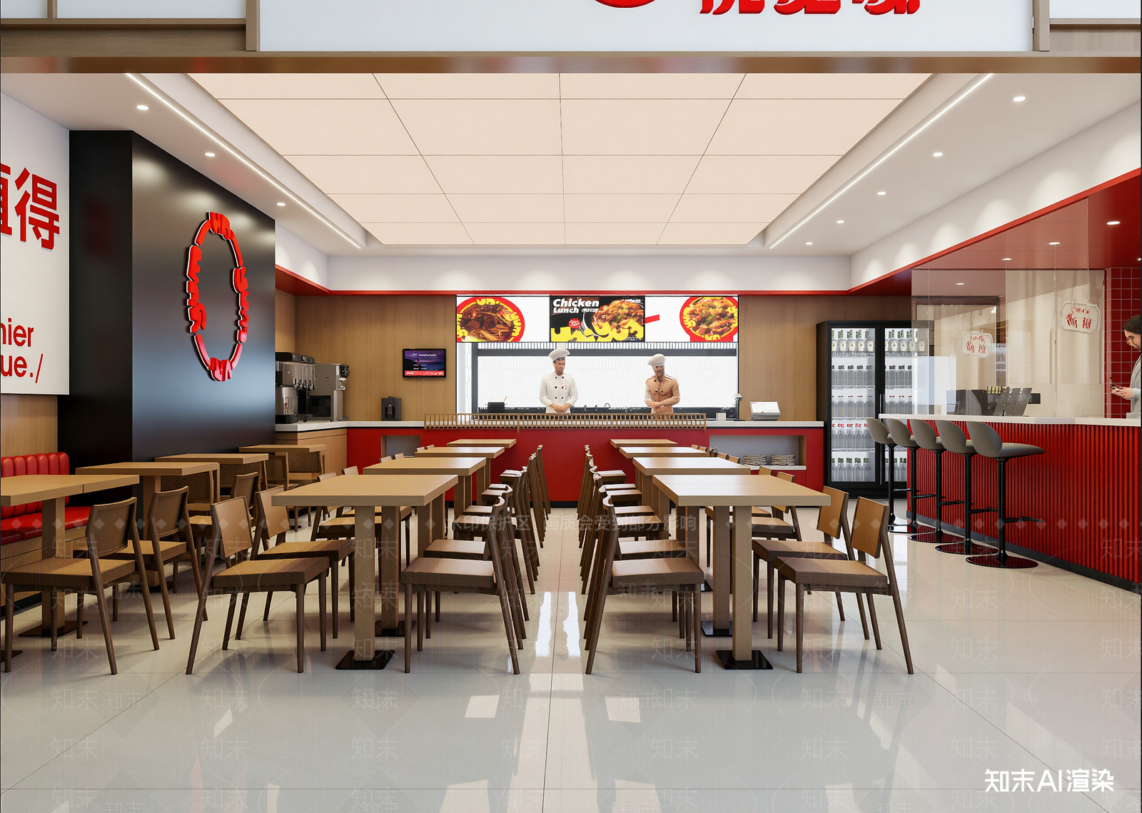 现代快餐店3D模型下载【ID:1214672748】