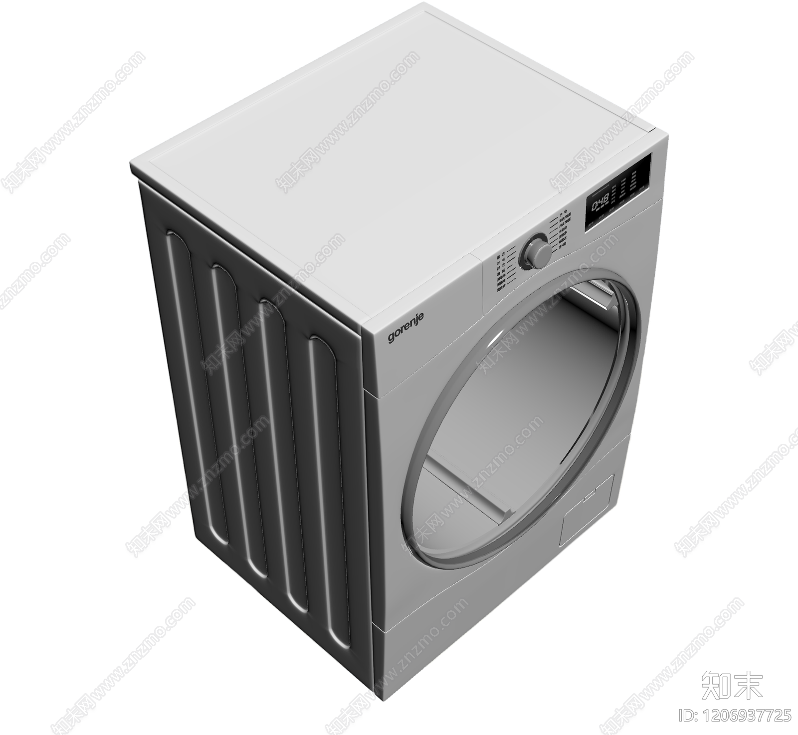 滚筒烘干机3D模型下载【ID:1206937725】