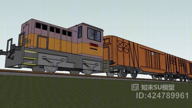 轨道侧线SU模型下载【ID:424789961】