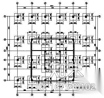 16层机械式立体停车库详图cad施工图下载【ID:167540102】