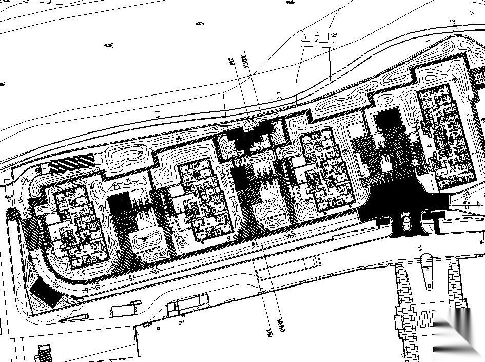 [上海]新古典地杰A地块景观绿化施工图设计施工图下载【ID:161067181】