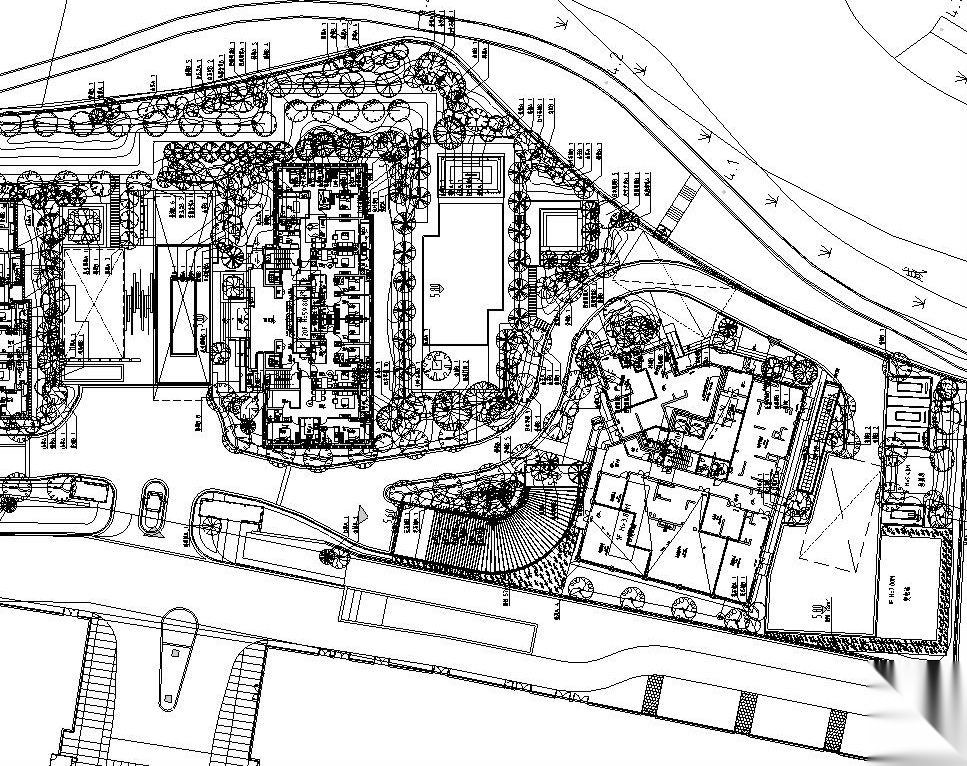 [上海]新古典地杰A地块景观绿化施工图设计施工图下载【ID:161067181】