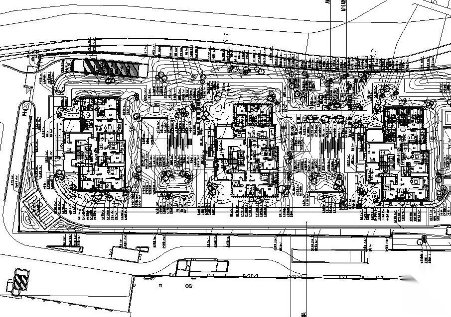 [上海]新古典地杰A地块景观绿化施工图设计施工图下载【ID:161067181】