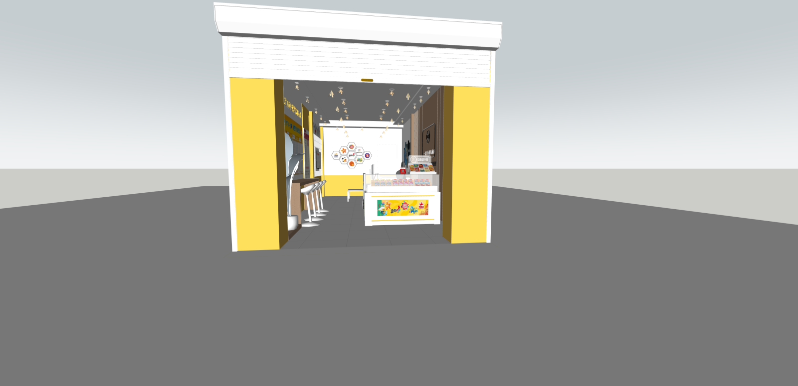 现代其他店铺SU模型下载【ID:1216071044】