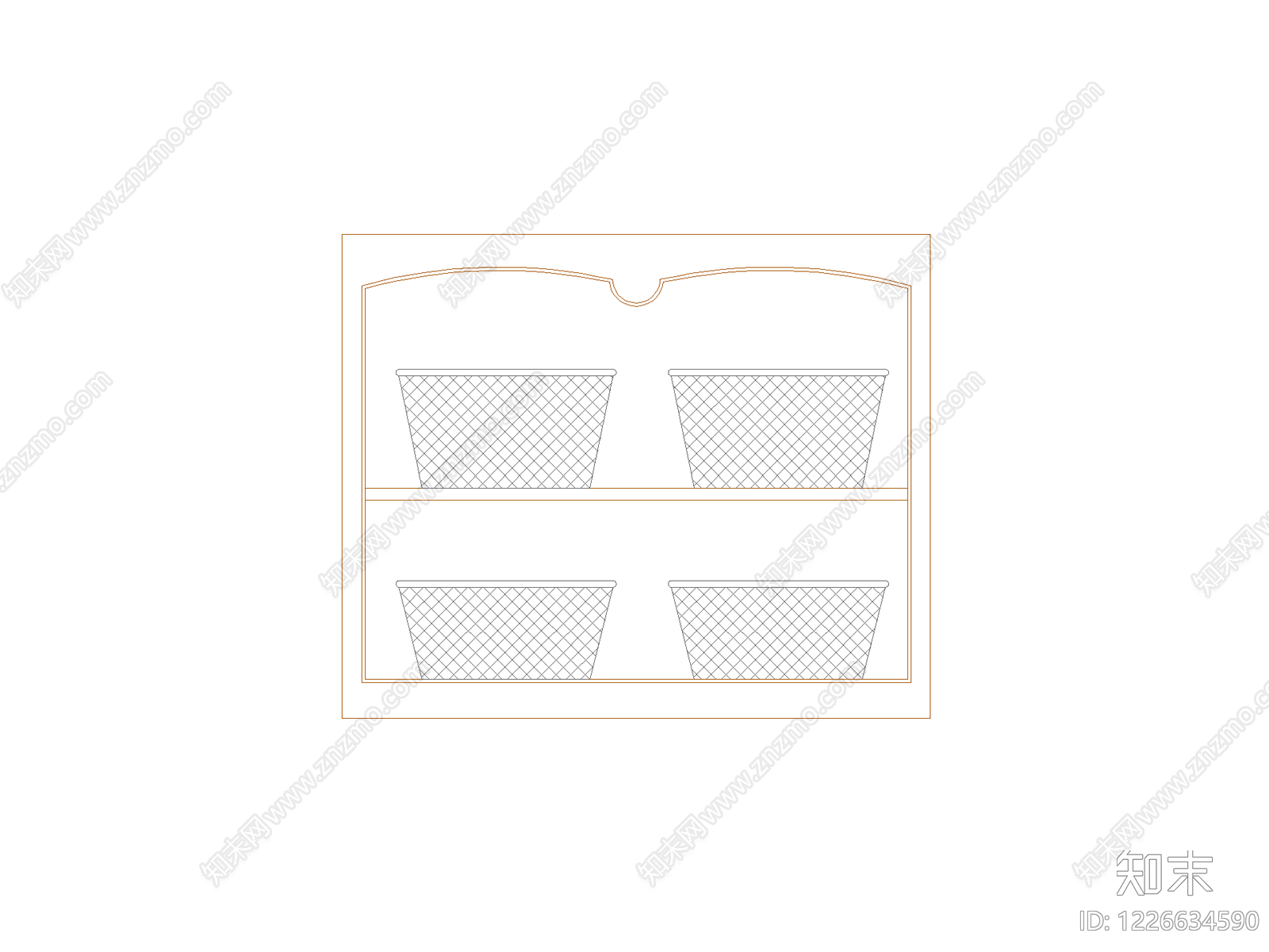 柜子cad施工图下载【ID:1226634590】