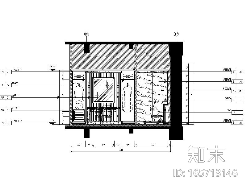 [上海]豪华五星酒店室内设计施工图（含效果图）cad施工图下载【ID:165713146】